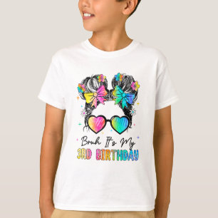 Bruh It's My 3rd Birthday 3 Year Old 3rd Birthday  T-Shirt