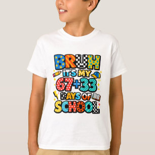 Bruh It's My 67+33 Days Of School 100 Days Of Scho T-Shirt