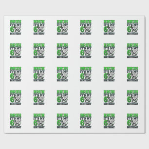 Bruh Its My 6th Birthday Soccer Boy Wrapping Paper