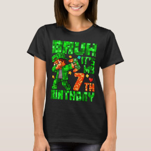 Bruh It's My 7th Birthday Boy Game Xel 7 Years Old T-Shirt