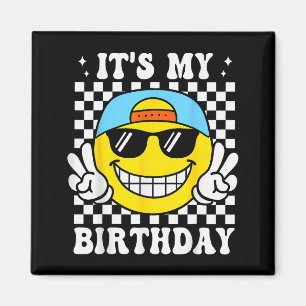 Bruh It's My Birthday Peace Sign Smile Birthday Fo Magnet