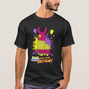 Bruh Its My Birthday Pinata Llama Party Family Gir T-Shirt