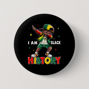 Bruh It's The Black History Month African Dabbing  6 Cm Round Badge