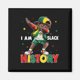 Bruh It's The Black History Month African Dabbing  Magnet
