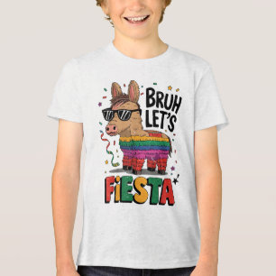 Bruh Lets Fiesta Cinco Mayo Pinata Funny Mexican B Tri-Blend Shirt