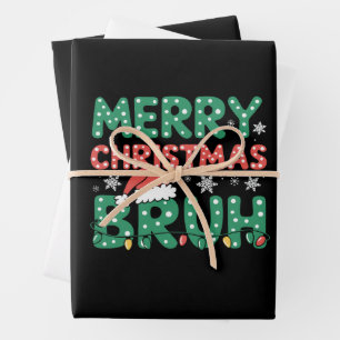 Bruh Meme Funny Saying Bro Greeting Christmas Wrapping Paper Sheet