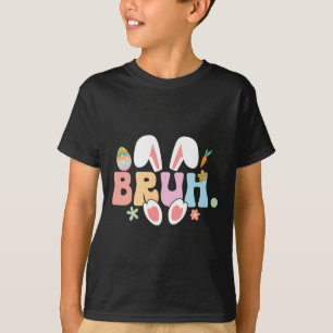 Bruh Meme Funny Saying Bro Greeting Teens Boys Eas T-Shirt
