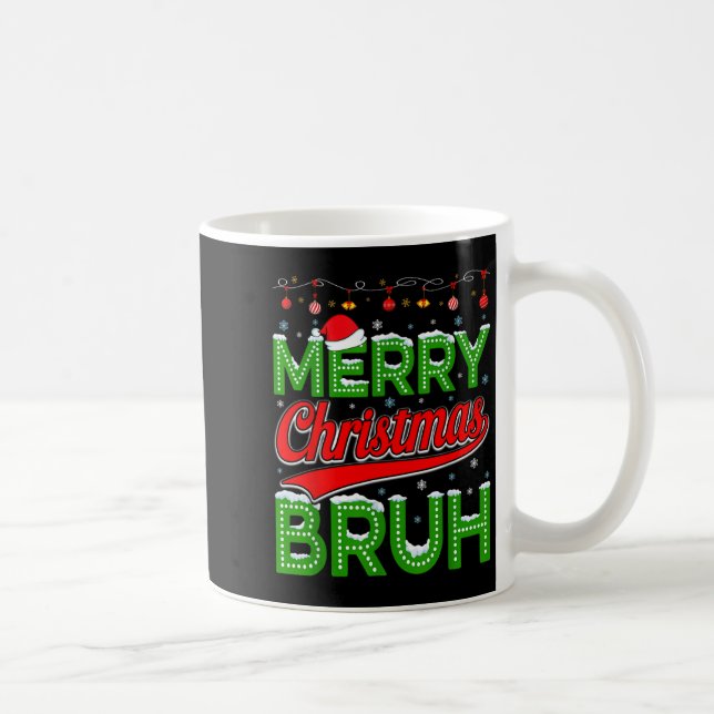 Bruh Meme Funny Saying Bro Greeting Teens Boys Men Coffee Mug (Right)