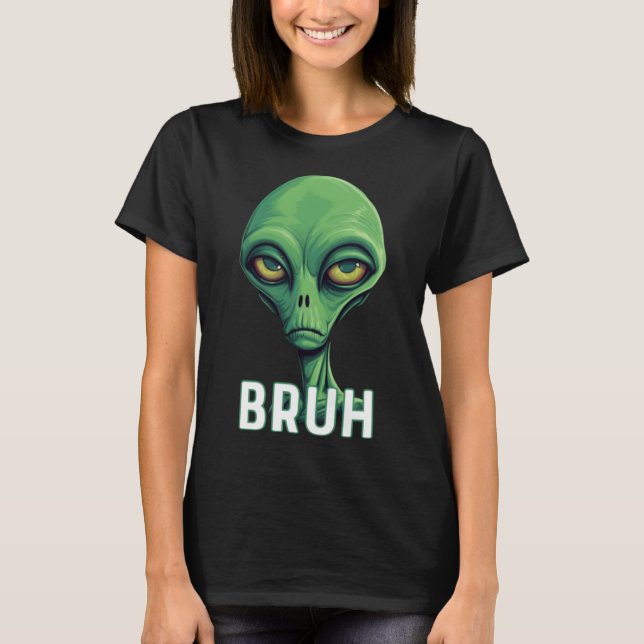 Bruh Meme Funny Saying Brother Greetingns Boys Ali T-Shirt (Front)