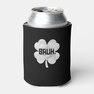Bruh Meme Shamrock Funny St Patricks Day Teens Boy Can Cooler
