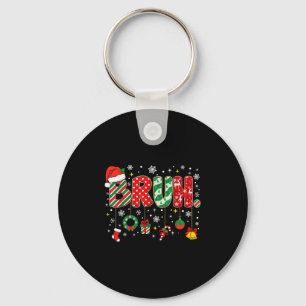 Bruh Merry Christmas Funny Meme Bro Greeting Teens Key Ring