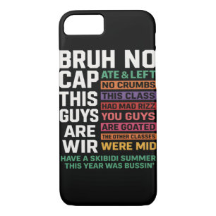 Bruh No Cap This Year Ate Funny Meme iPhone 8/7 Case