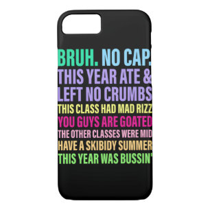 Bruh. No Cap. This Year Ate & Left No Crumbs iPhone 8/7 Case