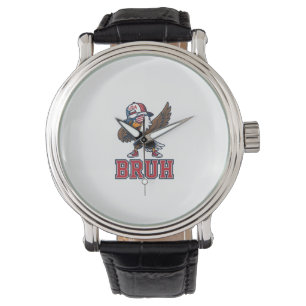 Bruh Patriotic Eagle Vintage Engraving T-Shirt Des Watch