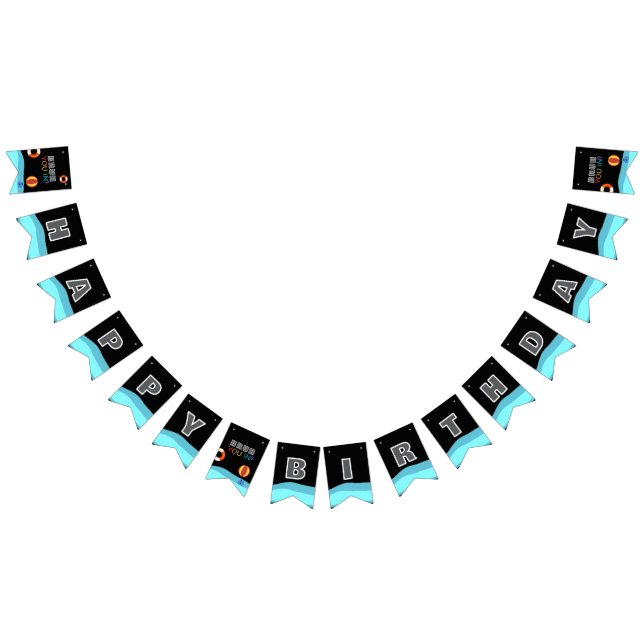 Bruh Pool Party Birthday  Bunting (All)