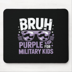 Bruh Purple Up For Military Kids Military Child Mo Mouse Mat