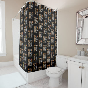 Bruh Six Seven 67 Meme Wild Animal Print Streetwea Shower Curtain