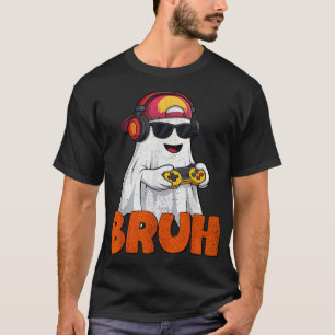 Bruh Spooky Boo Halloween Costume Game Gaming Men T-Shirt