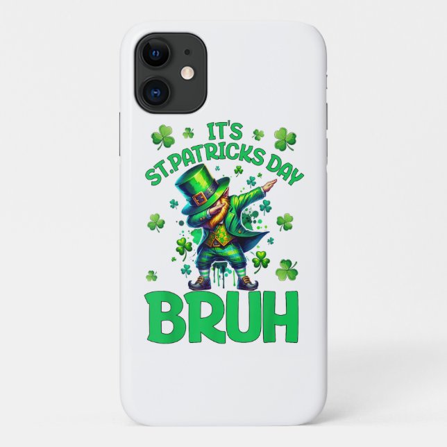 Bruh St Patricks Day Case-Mate iPhone Case (Back)