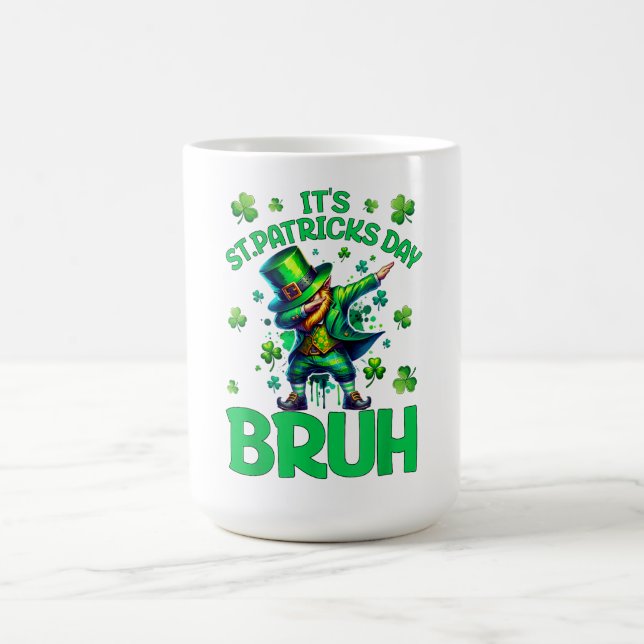 Bruh St Patricks Day Coffee Mug (Center)