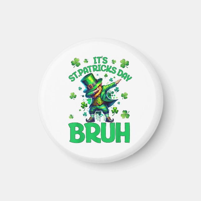 Bruh St Patricks Day Magnet (Front)
