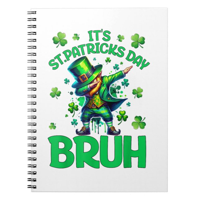 Bruh St Patricks Day Notebook (Front)