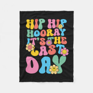 Bruh Teacher Happy Last Day Of School Hello Summer Fleece Blanket