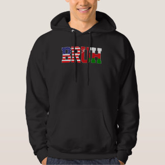 Bruh USA Oman Country Flag American Omani Girls Hoodie