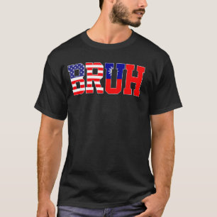Bruh USA Taiwan Country Flag American Taiwanese Gi T-Shirt