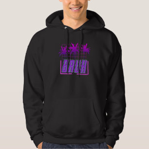Bruh Vaporwave Aesthetic Glitch Synthwave 80's Ret Hoodie