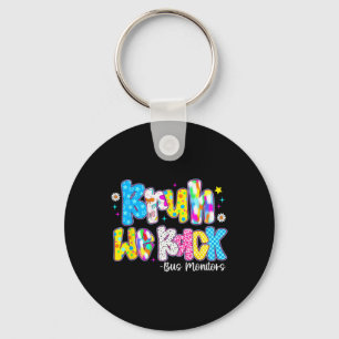 Bruh We Back Bus Monitors Cute Back To Schoolc Key Ring