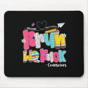 Bruh We Back Counsellors Welcome Back To School Mouse Mat