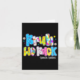 Bruh We Back Lunch Ladies Cute Back To School Card