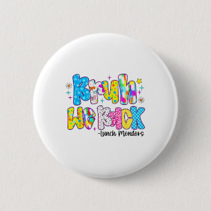 Bruh We Back Lunch Monitors Funny Back To School 6 Cm Round Badge