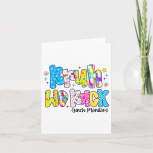 Bruh We Back Lunch Monitors Funny Back To School Card