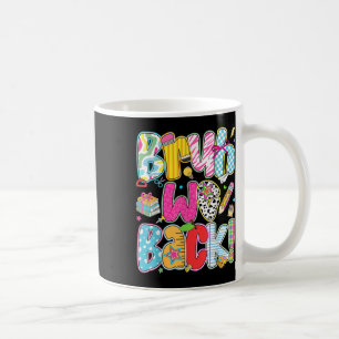 Bruh We Back Pencil Bow Back To School Teacher Boy Coffee Mug