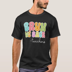 BRUH WE BACK Teachers Retro Vintage Student Back T T-Shirt