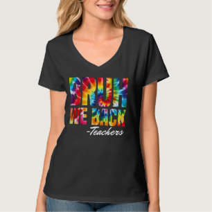 Bruh We Back Teachers Tie Dye Back To School T-Shirt