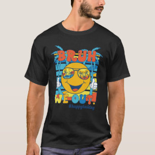 Bruh We Out Happy Last Day of School Groovy Summer T-Shirt