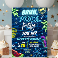 Bruh You in Pool Party Splash Summer Birthday