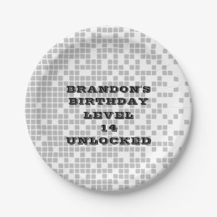 BRUH YOU IN Teen Boy Birthday Party Video Game Paper Plate