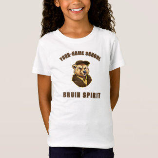 Bruin Mascot | Brown & Gold - School College Team T-Shirt