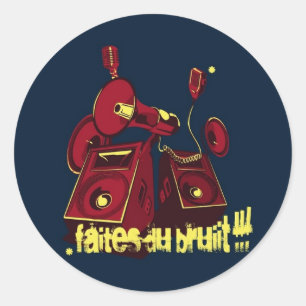 Bruit Classic Round Sticker