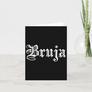 Bruja Dia De Muertos Mexican Halloween Witch Latin Card