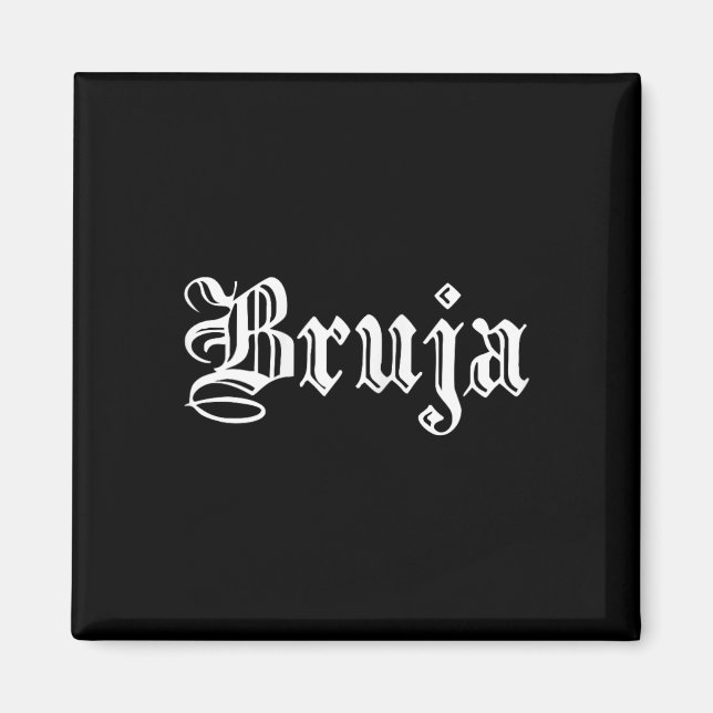 Bruja Dia de Muertos Mexican Halloween Witch Latin Magnet (Front)