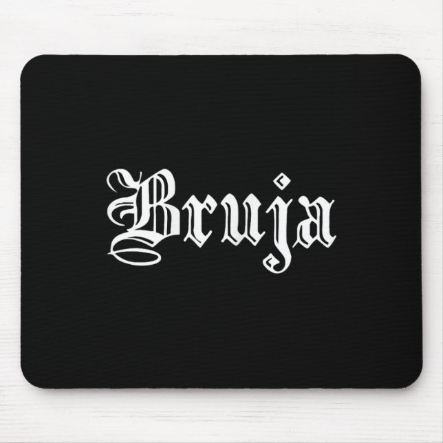Bruja Dia de Muertos Mexican Halloween Witch Latin Mouse Mat (Front)