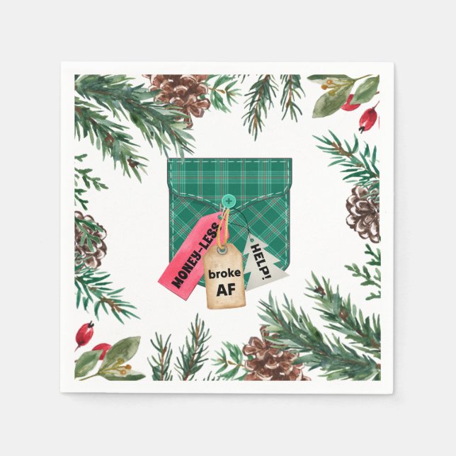 Bruk Pocket Christmas Paper Napkins (Front)