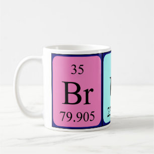 Bruna periodic table name mug