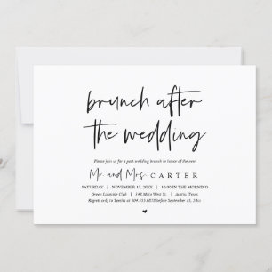 Brunch after the wedding (Post weds) Invitation