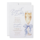 Brunch and Bubbly Blue Bow Bridal Shower
